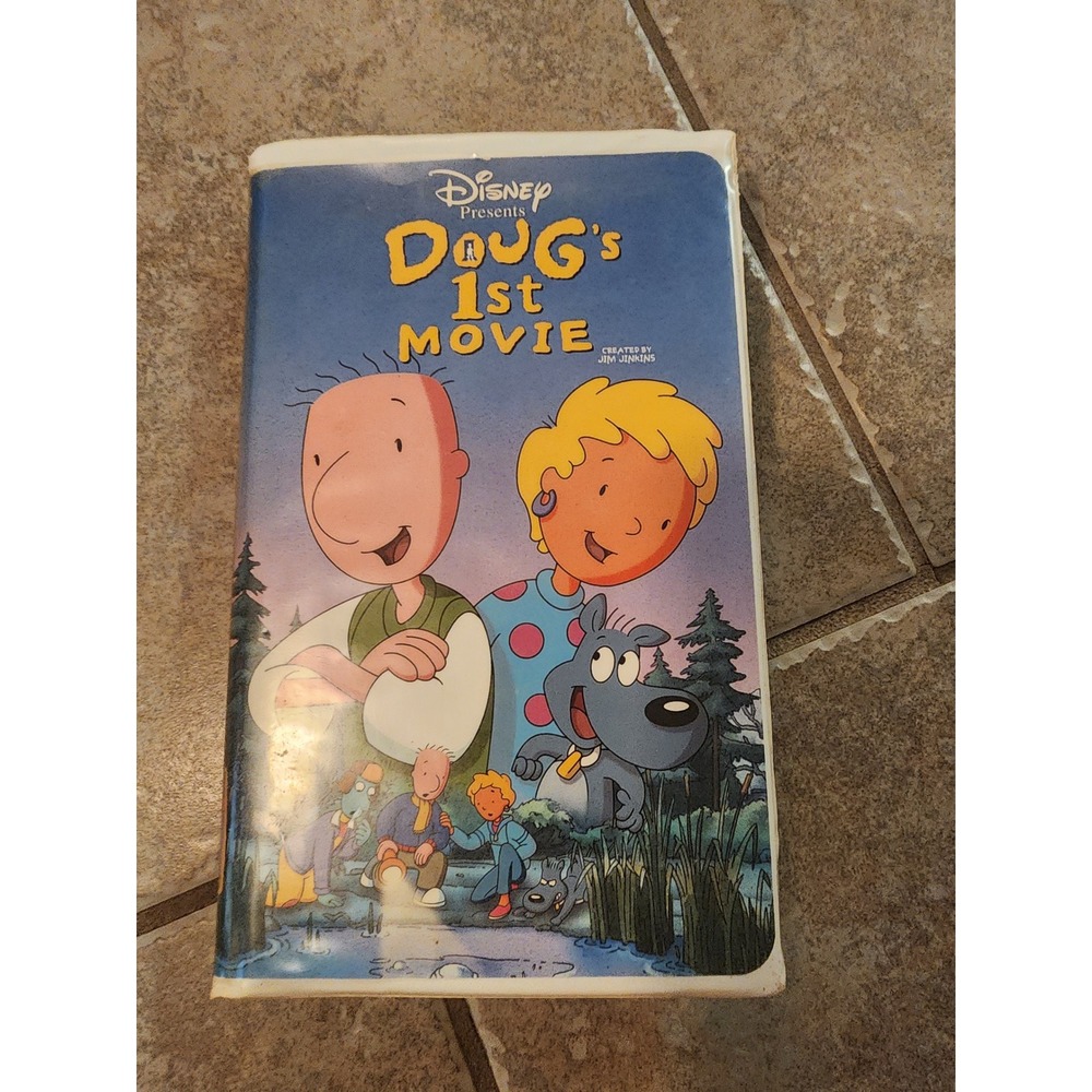 Disney Presents Dougs 1st Movie VHS 1999 Animated Film Clamshell Case